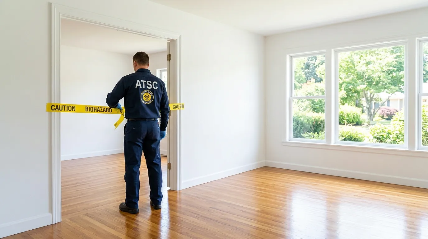 Certified biohazard cleanup crew performing Trauma Scene Cleanup in Gulf Breeze